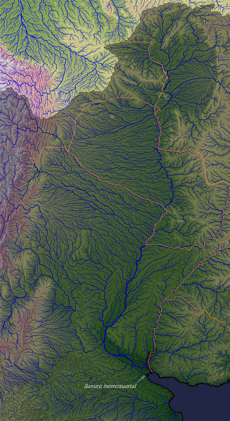 red hidrográfica de la cuenca del Plata
